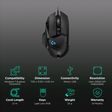 logitech G502 Hero Wired Optical Gaming Mouse (25600 DPI Adjustable, Lightsync RGB, Black)_2