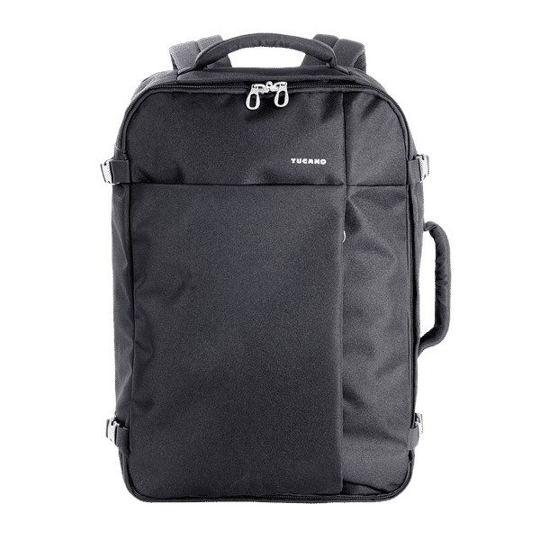 TUCANO Tugo Recycled Plastic Laptop Backpack for 17 & 16 Inch Laptop (38 L, Water Repellent, Black)_1
