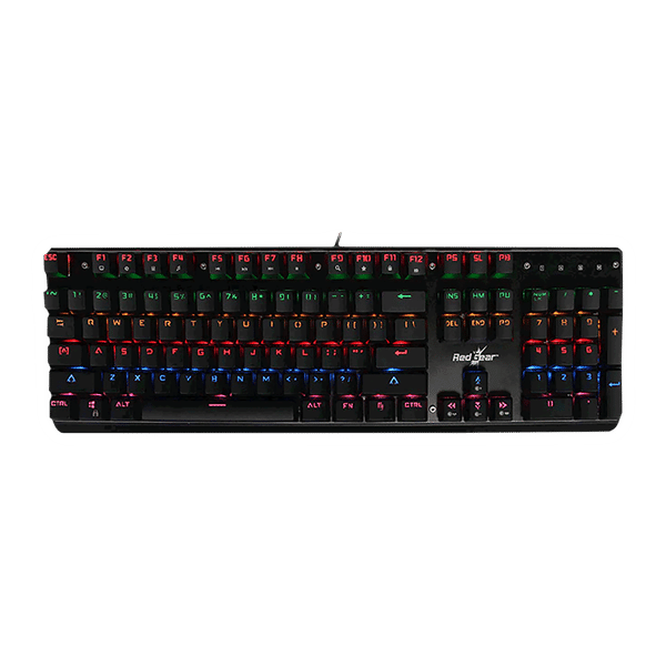 Red Gear Invador Wired Gaming Keyboard with Backlit Keys (Anti Ghosting Keys, Black)_1