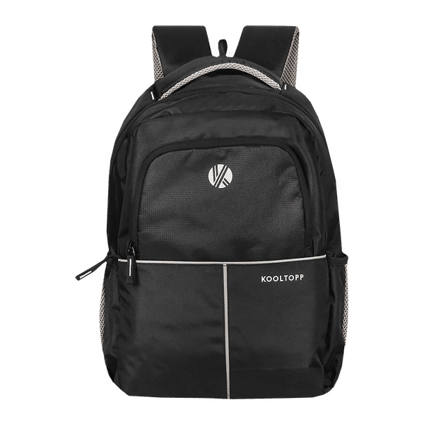 KOOLTOPP Altis Polyester Laptop Backpack for 15.6 Inch Laptop (22 L, Water Resistant, Black)_1