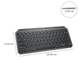 logitech MX Keys Mini Rechargeable Bluetooth Wireless Keyboard with Multi Device Connectivity (Hand Proximity Sensors, Graphite)_3