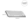 logitech MX Keys Mini Rechargeable Bluetooth Wireless Keyboard with Multi Device Connectivity (Ambient Light Sensors, Pale Grey)_3