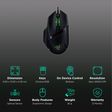 RAZER Basilisk V2 Wired Optical Gaming Mouse with Customizable Buttons (20000 DPI, Customizable Scroll Wheel Resistance, Black)_2