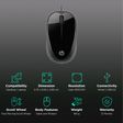 HP X1000 Wired Optical Mouse (1600 DPI, Sleek and Modern, Black)_2