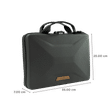 Carbonado Nova Pro Fabric Laptop Sling Bag for 14 Inch Laptop (Water Repellent, Black)_2
