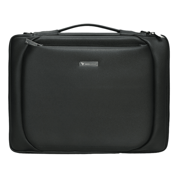 Dr. Vaku La Romani Polyurethane Leather Laptop Sling Bag for 14 Inch Laptop (Water Resistant, Black)_1
