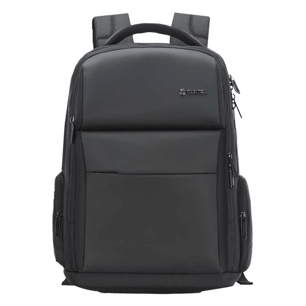 Carlton Dorset 05 Polyester Laptop Backpack for 17 Inch Laptop (28 L, With Rain Cover, Matte Black)_1