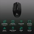 logitech G304 Wireless Optical Gaming Mouse (12000 DPI Adjustable, HERO Sensor, Black)_2