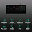 logitech G213 Prodigy Wired Gaming Keyboard with Backlit Keys (Spill Resistant, Black)_2