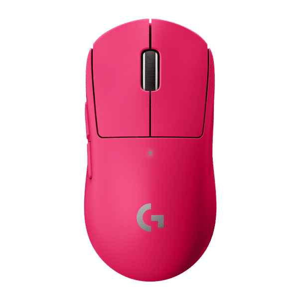 logitech PRO X Rechargeable Wireless Optical Gaming Mouse (25600 DPI Adjustable, Click Tensioning System, Magenta)_1