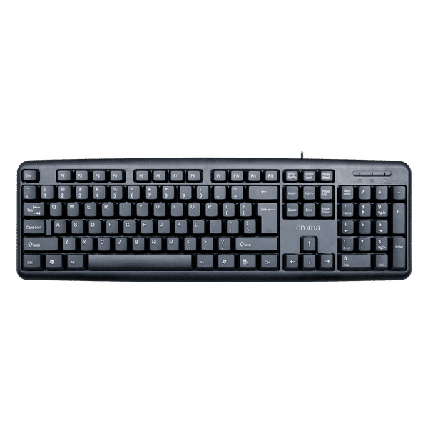 Croma Wired Keyboard (Robust Design, Black)_1