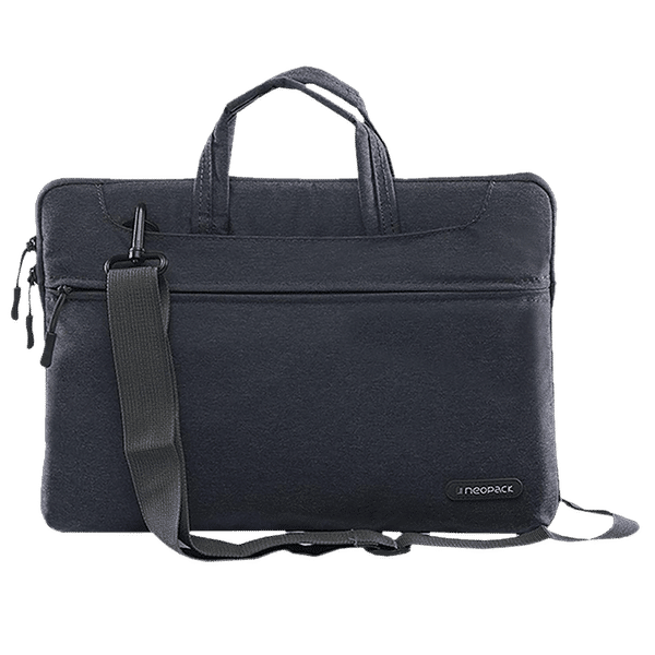 neopack Svelte Nylon Laptop Sling Bag for 15 & 16.2 Inch Laptop (Lightweight, Navy Blue)_1
