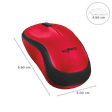 logitech M221 Wireless Optical Mouse with Silent Click Buttons (1000 DPI, Plug & Play, Red)_3