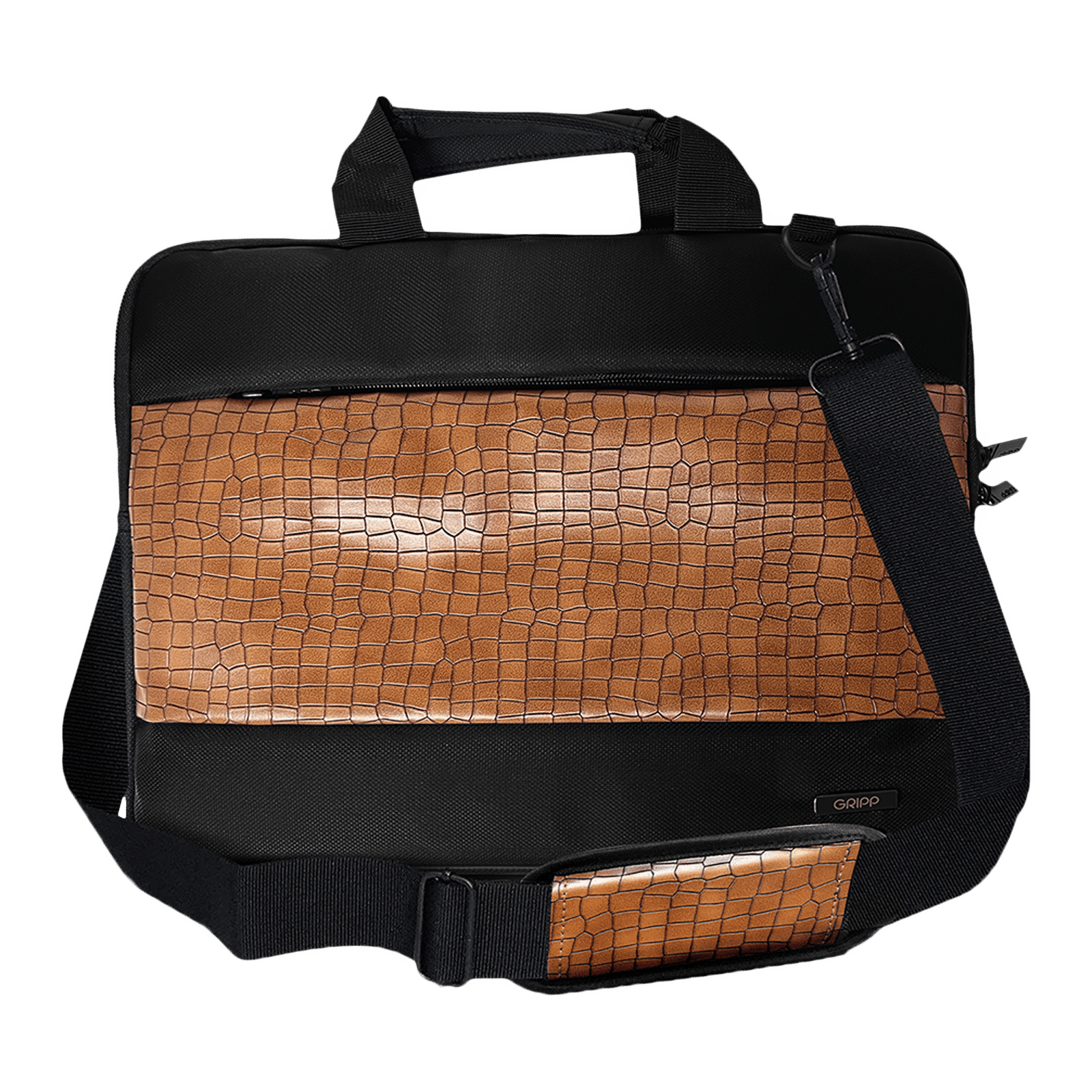 Pierre Cardin Blue / Black Genuine Leather 13 inch Laptop Bag PC3302 |  Luggage Direct