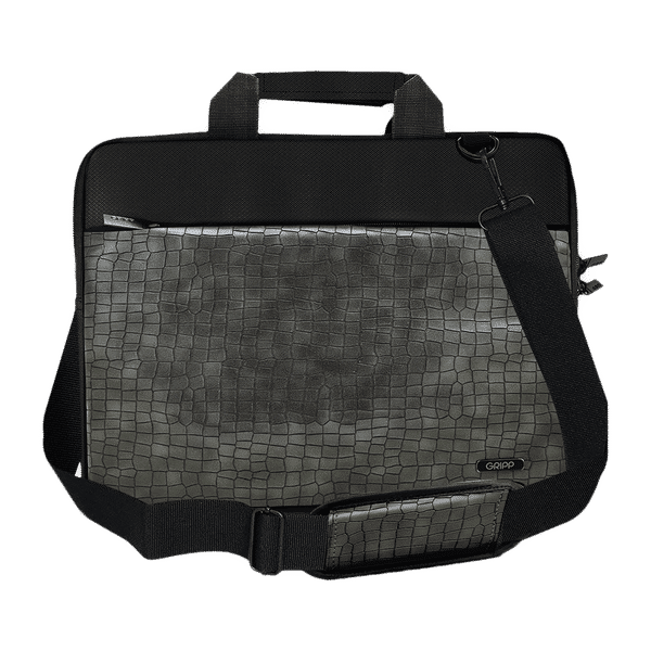 GRIPP Croc Compact Fleet Nylon Laptop Sling Bag for 13.3 & 14 Inch Laptop (Water Repellent, Green)_1
