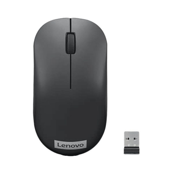 Lenovo 130 Wireless Optical Mouse (1000 DPI, Ergonomic Design, Black)_1