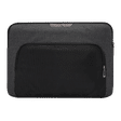 Carriall Noble Fabric, Polyester Laptop Sleeve for 15 Inch Laptop (Water Resistant, Black/Grey)_1