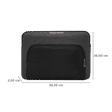 Carriall Noble Fabric, Polyester Laptop Sleeve for 15 Inch Laptop (Water Resistant, Black/Grey)_2