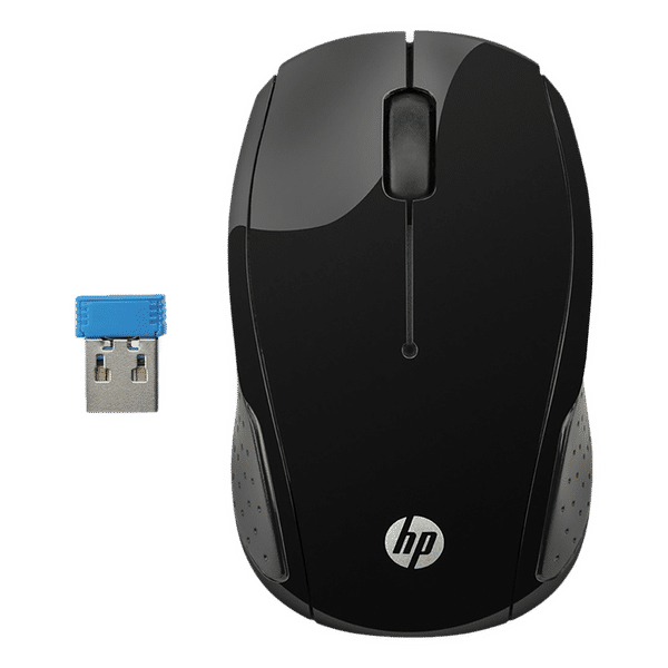 HP 200 Wireless Optical Mouse (1000 DPI, Ergonomic Design, Black)_1