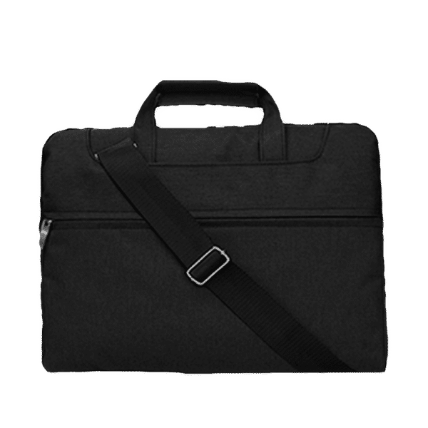 in base Denim Laptop Sling Bag for 13.3 Inch Laptop (Water Resistant, Black)_1