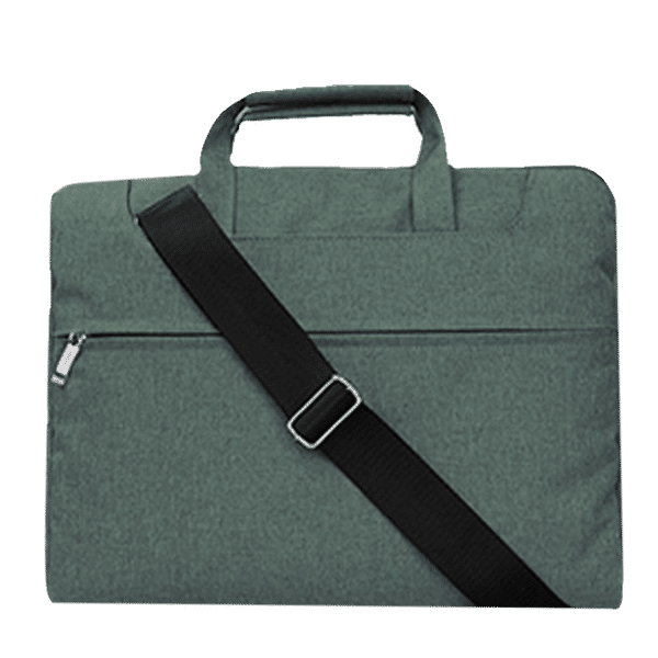 in base Denim Laptop Sling Bag for 11.6 Inch Laptop (Water Resistant, Green)_1