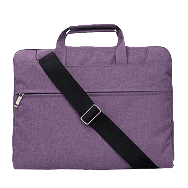 in base Denim Laptop Sling Bag for 13.3 Inch Laptop (Water Resistant, Purple)_1