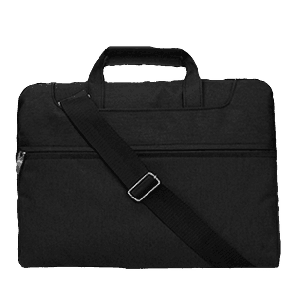 in base Denim Laptop Sling Bag for 15.4 Inch Laptop (Water Resistant, Black)_1
