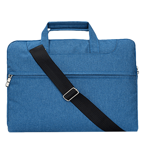 in base Denim Laptop Sling Bag for 15.4 Inch Laptop (Water Resistant, Blue)_1