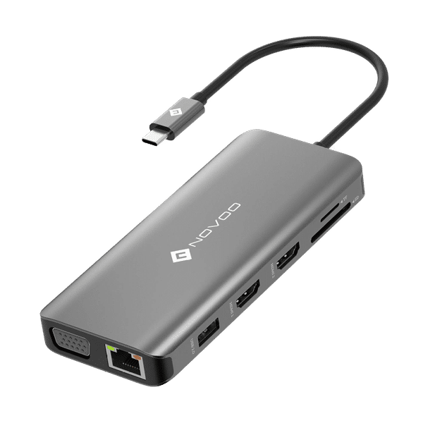 NOVOO 6 in 1 USB C Hub Multiport Adapter with USB C 3.2 10Gbps