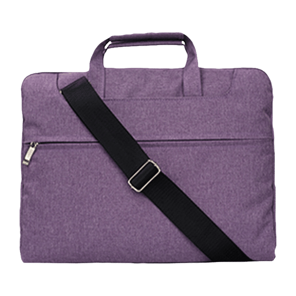 in base Denim Laptop Sling Bag for 11.6 Inch Laptop (Water Resistant, Purple)_1