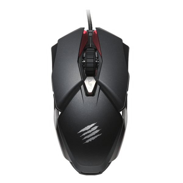 MAD CATZ B.A.T. 6+ Wired Optical Gaming Mouse with Customizable Buttons (16000 DPI Adjustable, Ambidextrous Design, Black)_1