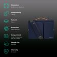 tomtoc Defender Fabric Laptop Sling Bag for 15.6 Inch Laptop (Water Resistant, Navy Blue)_3