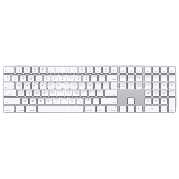 Apple Magic Rechargeable Bluetooth Wireless Gaming Keyboard with Dedicated Multimedia Keys (Document Navigation Controls, Silver)_1