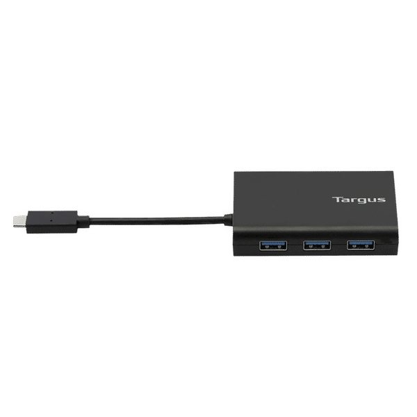 Targus Power USB 3.0 Type C to USB 3.0 Type A, LAN Port Multi-Port Hub (Compact Design, Black)_1