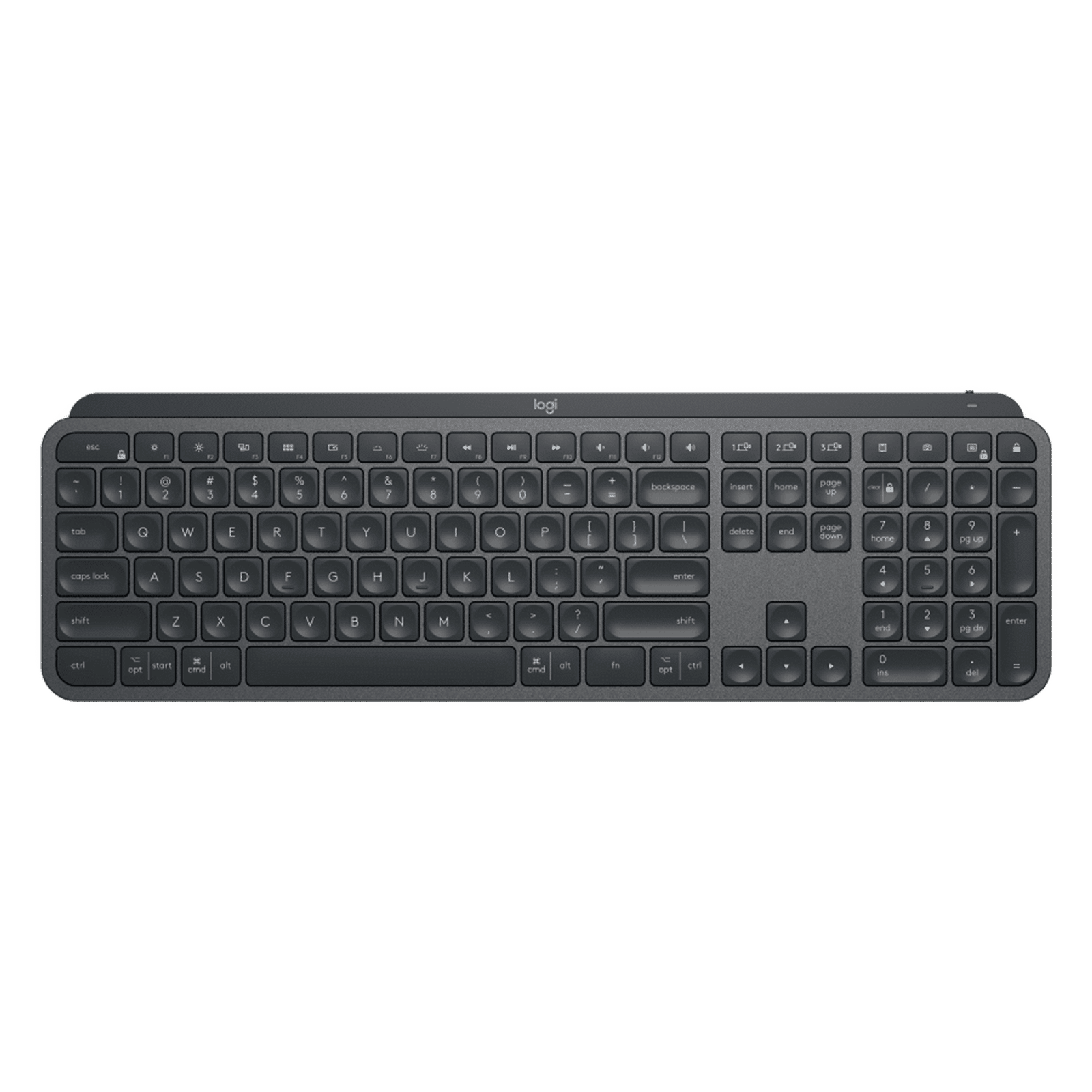 Logitech MX Keys Advanced Wireless Illuminated Keyboard, Tactile