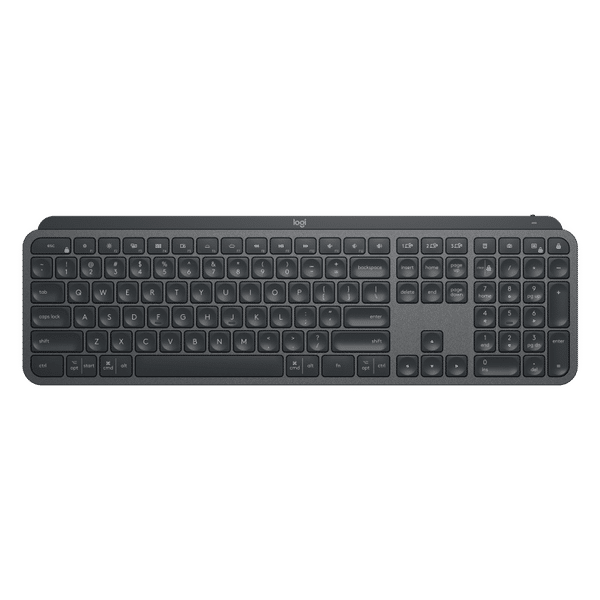 logitech MX Keys Rechargeable Bluetooth Wireless Keyboard with Multi Device Connectivity (Tactile Responsive Typing, Black)_1