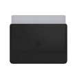 Apple Leather Laptop Sleeve for 15 Inch Laptop (Solid Design, Black)_2
