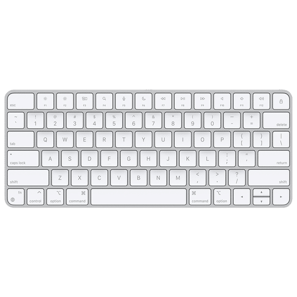 Apple Magic Rechargeable Bluetooth Wireless Keyboard with Dedicated Multimedia Keys (Full-size Arrow Keys, White)_1