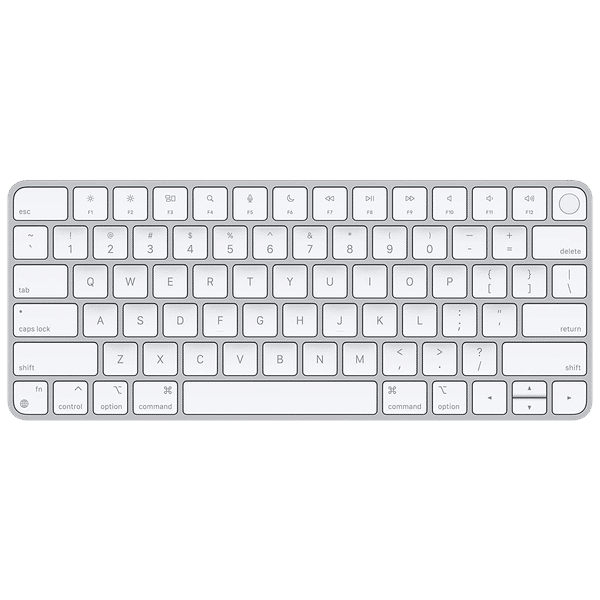 Apple Magic Rechargeable Bluetooth Wireless Keyboard with Dedicated Multimedia Keys (Touch ID, White)_1