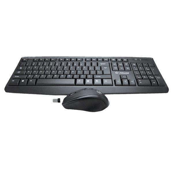 LAPCARE L901 Wireless Keyboard & Mouse Combo (1200 DPI, Spill Resistant, Black)_1