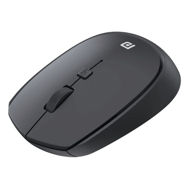 PORTRONICS Toad 23 Wireless Optical Mouse (1600 DPI Adjustable, Ergonomic Design, Black)_1