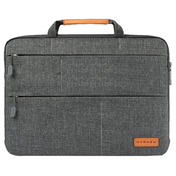 HYPHEN ESSE 101 Nylon, Fabric Laptop Sleeve for 13 Inch Laptop (Water Resistant, Grey)_1