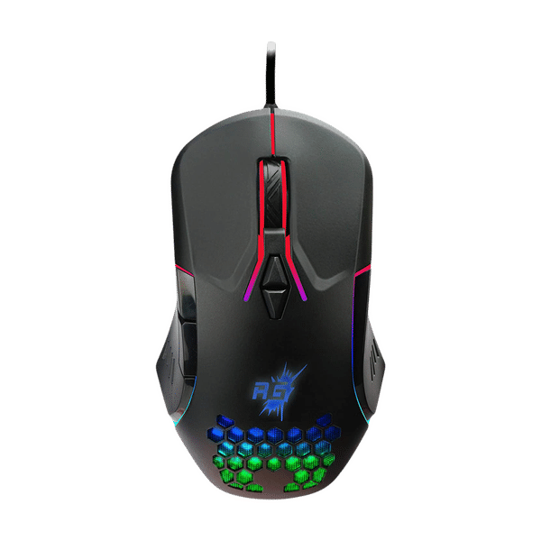 Red Gear A-15 Wired Optical Gaming Mouse (6400 DPI, Extra Durable Switches, Black)_1