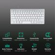 LAPCARE D-Lite Mini Wired Keyboard with Dedicated Multimedia Keys (Spill Resistant, Silver)_2
