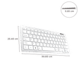 LAPCARE D-Lite Mini Wired Keyboard with Dedicated Multimedia Keys (Spill Resistant, Silver)_3