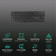LAPCARE E9 Wired Keyboard with Number Pad (Spill Resistant, Black)_2