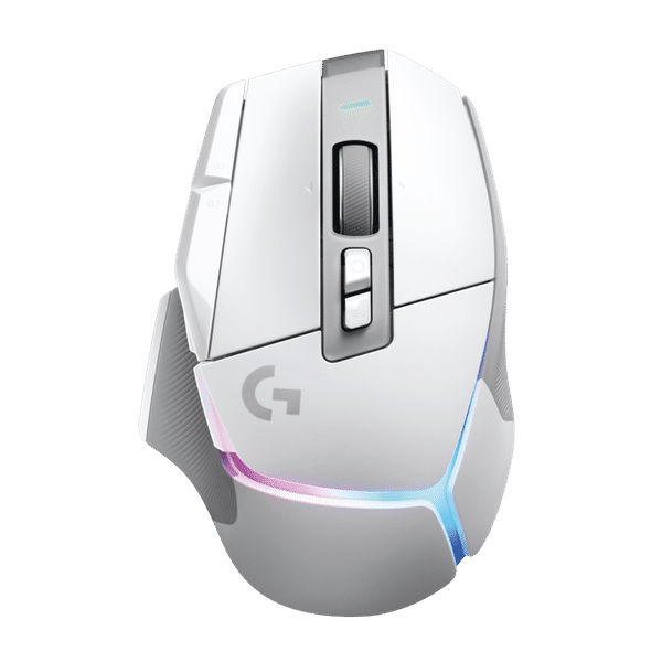 logitech G502 X Plus Rechargeable Wireless Optical Gaming Mouse (25600 DPI(Adjustable), Dual-Mode Scroll Wheel, White)_1