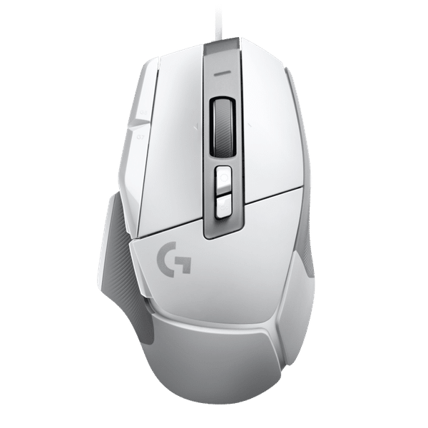 logitech G502 X Wired Optical Gaming Mouse (25600 DPI Adjustable, Dual-Mode Scroll Wheel, White)_1