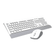 LAPCARE Smartoo Wireless Keyboard & Mouse Combo (1200 DPI, Auto Sleep Function, White/Silver)_1