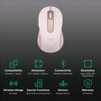 logitech Signature M650 Wireless Optical Performance Mouse with Customizable Buttons (4000 DPI Adjustable, Multi Device Connectivity, Rose)_2